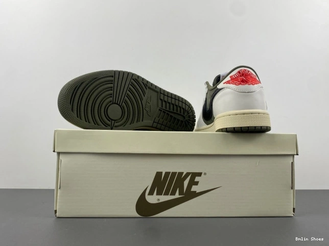 Bmlin Shoes OG TRAVIS X JORDAN AIR LOW SCOTT OLIVE DM7866-200 1 MEDIUM 0801